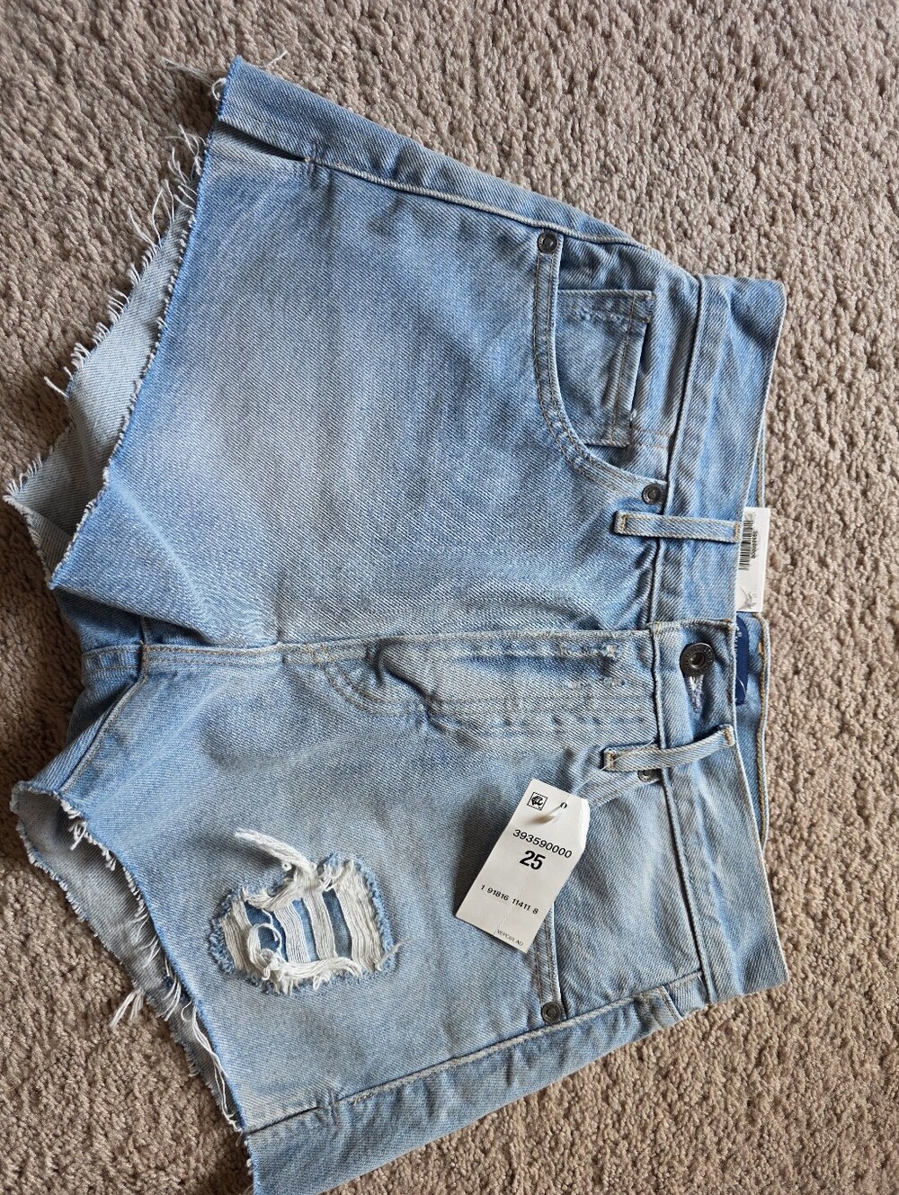 NWT Levi's Made & Crafted High Rise Short 25